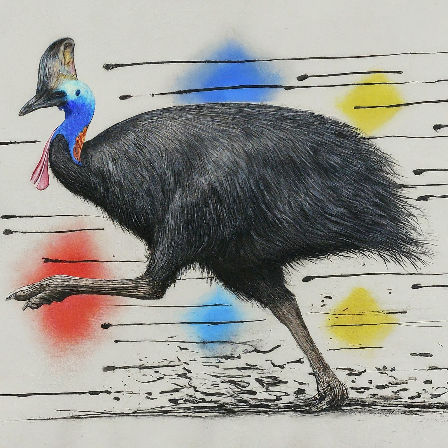 Picture of a cassowary